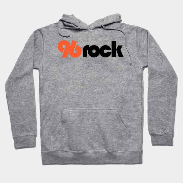 96 Rock WKLS Atlanta FRONT & BACK Hoodie by RetroZest